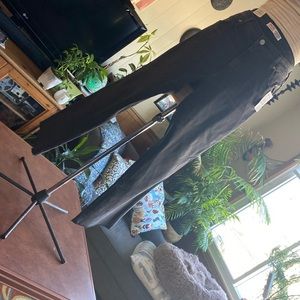 Levi Heritage High rise Crop Flare size 12 NWT faded black